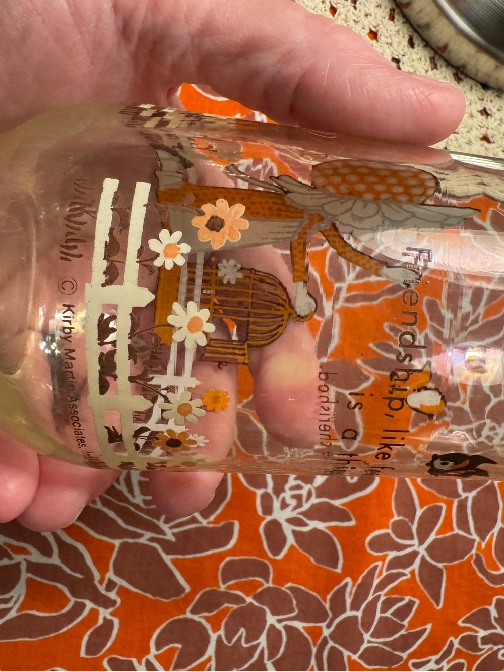 Vintage Kirby Martin Daisy Holly Hobbie Glass - Picture 4 of 13